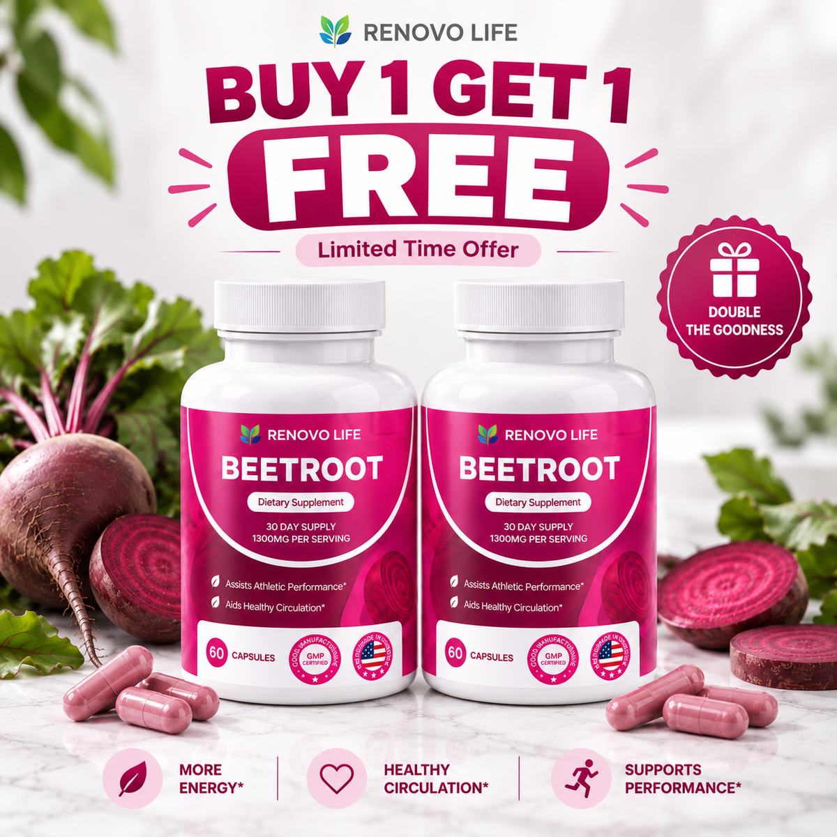 Renovo Beetroot Capsules