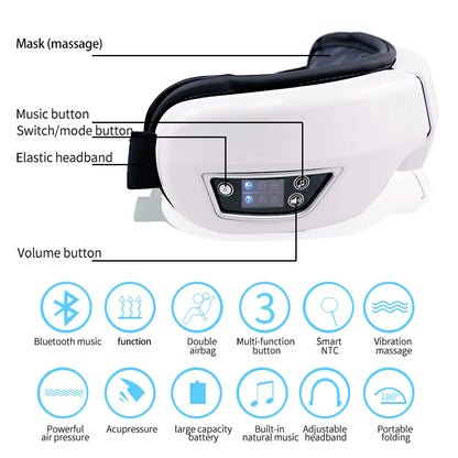 Heated Eye Massager with Bluetooth Music