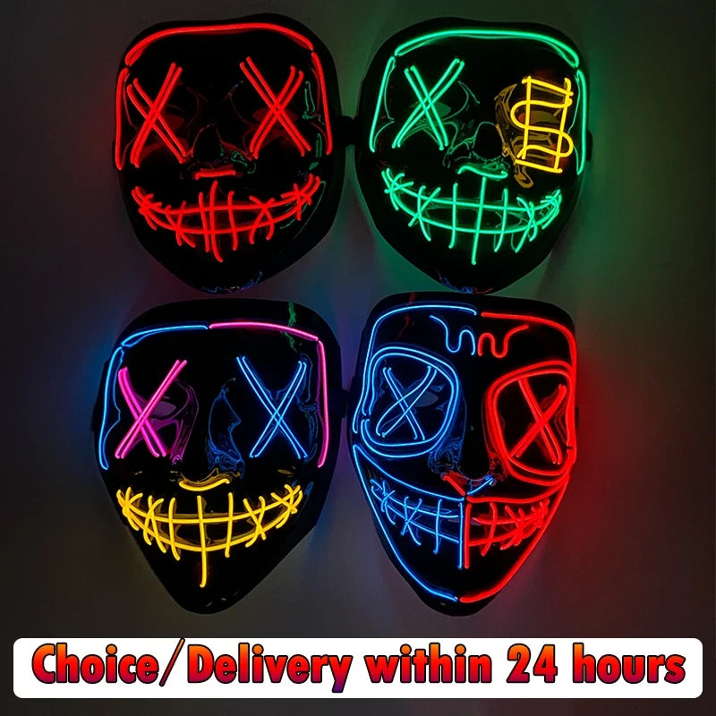 Wireless Neon LED Purge Mask