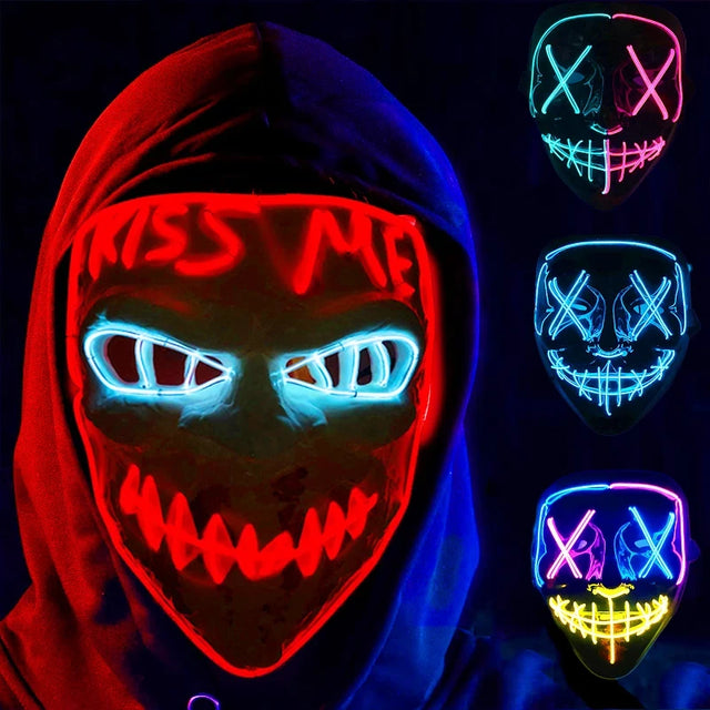 Wireless Neon LED Purge Mask