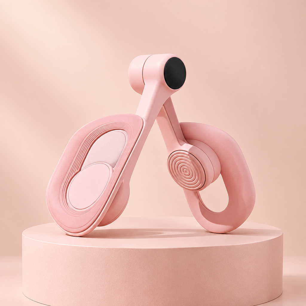 Pelvic floor and inner thigh trainer in blush pink