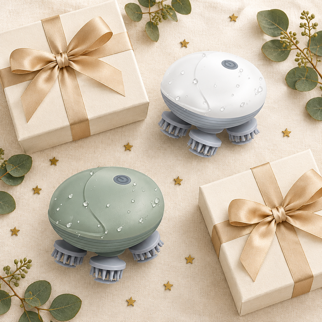 Two massagers with gift boxes, one for you and one for them