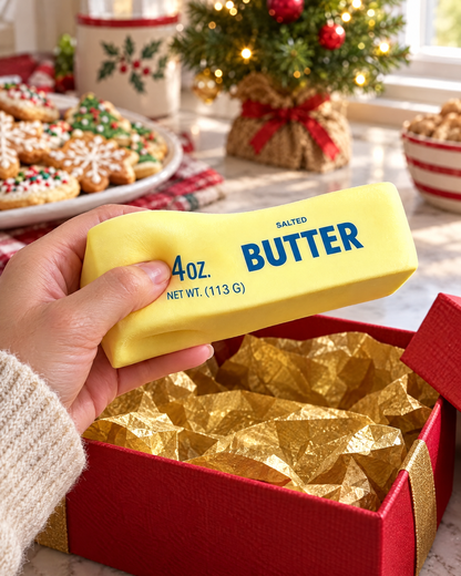 Classic butter stick squishy gift